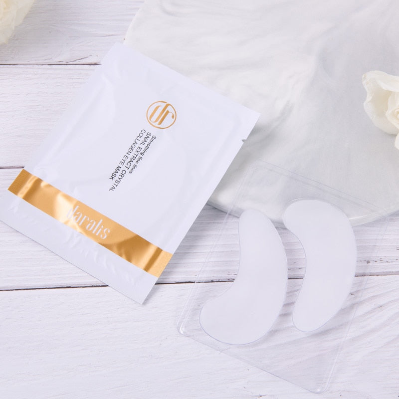 10Pack 20Pcs Crystal Snail Serum Collagen Eye Mask Anti Wrinkle Ge