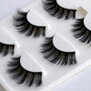 3 Pairs Natural False Eyelashes Beauty Make up Thick Cross