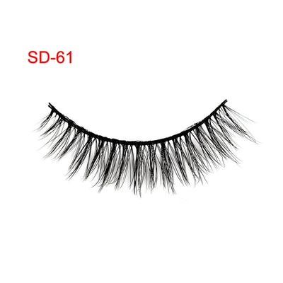 3 Pairs Natural False Eyelashes Beauty Make up Thick Cross