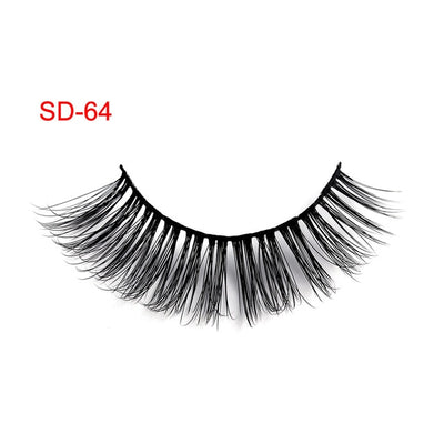 3 Pairs Natural False Eyelashes Beauty Make up Thick Cross