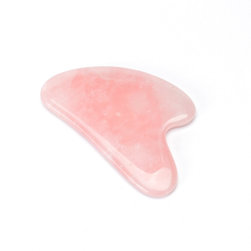 Rose Quartz Jade Guasha Board Natural