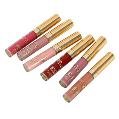 BEAUTY GLAZED 6pcs/Set Liquid Lipstick Lip Gloss