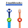 Pet clean Dog Toothbrush Three Head Pet Tooth Brush