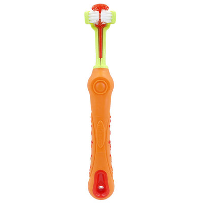 Pet clean Dog Toothbrush Three Head Pet Tooth Brush